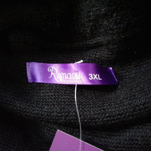 Black Cowl Neck Winter Pullover - Picture 6 of 8
